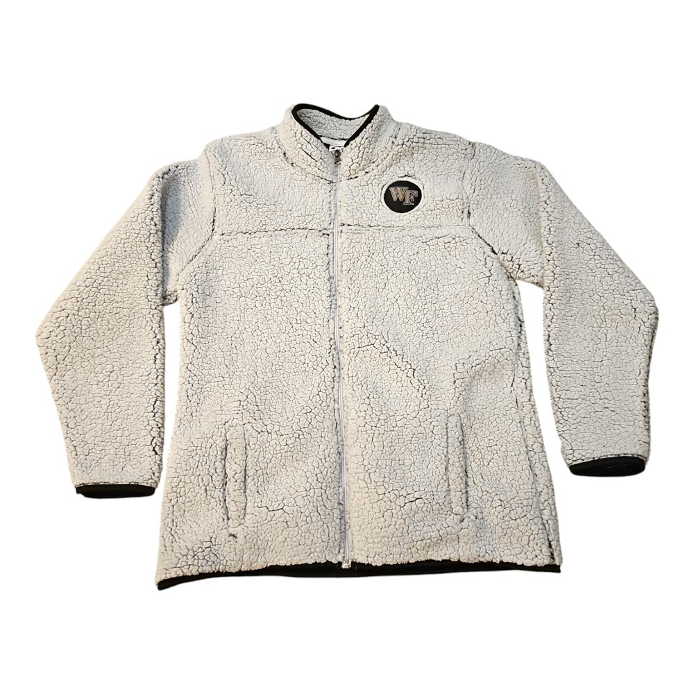 Champion Ladies Authentic Athleticwear Full Zip Sherpa Gray L Wake Forrest